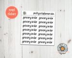 Script - Grocery Order - PrettyCutePlanner