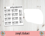 Foil Script - Shut Your Face - PrettyCutePlanner