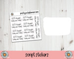 Foil Script - 100% thought today was Friday - PrettyCutePlanner